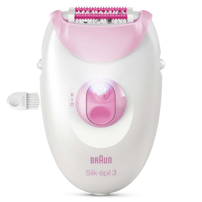 Epilator with Cord for Long-Lasting Smooth Skin, Pink