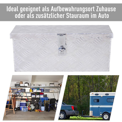 Equipment box in aluminum - Silver, 76x33x25 cm
