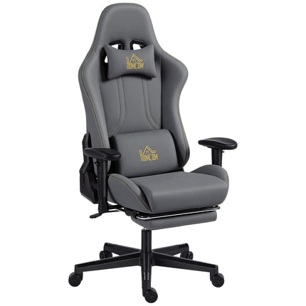 Ergonomic Gaming Chair, 3D Armrests, Adjustable, Gray