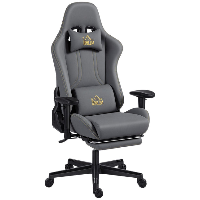 Ergonomic Gaming Chair, 3D Armrests, Adjustable, Gray