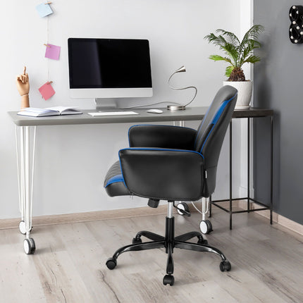 Ergonomic Gaming Chair, Height Adjustable, PVC Leather