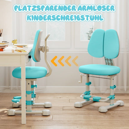 Ergonomic Kids Desk Chair with Adjustable Backrest & Footrest