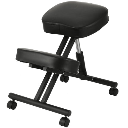 Ergonomic Kneeling Chair – Adjustable Height, Locking Wheels, 265 lb