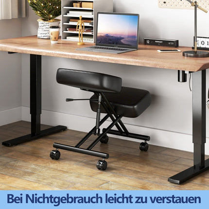 Ergonomic Kneeling Chair with Adjustable Height and Wheels