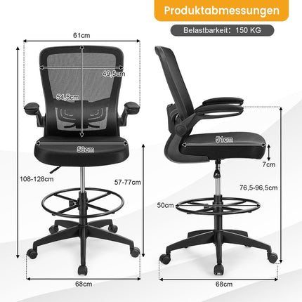Ergonomic Mesh Office Chair, High Back, Adjustable Arms
