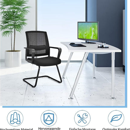 Ergonomic Mesh Office Chairs, Set of 2, 136kg Capacity