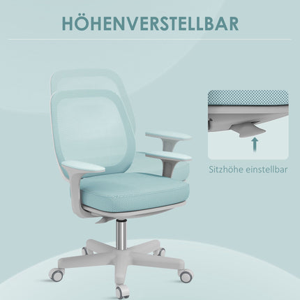 Ergonomic Office Chair, Adjustable Height, Green, 360 Swivel