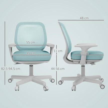 Ergonomic Office Chair, Adjustable Height, Green, 360 Swivel