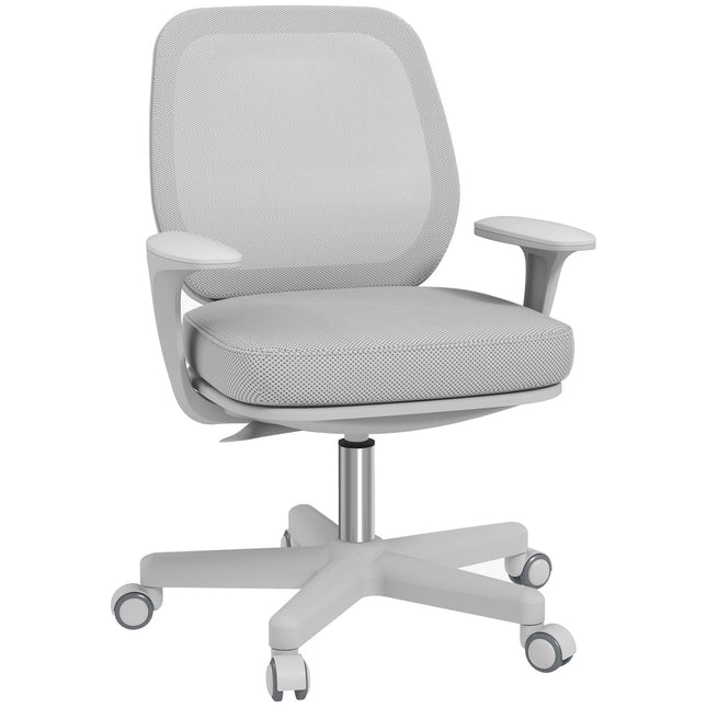 Ergonomic Office Chair, Adjustable Height, Grey, 360° Swivel