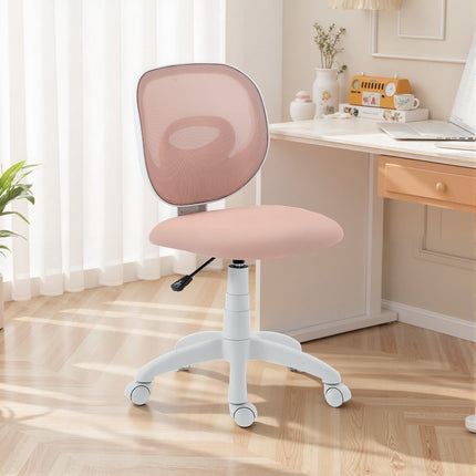 Ergonomic Office Chair, Adjustable Height, Pink