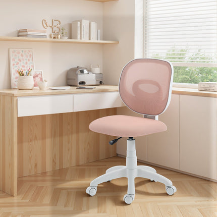 Ergonomic Office Chair, Adjustable Height, Pink