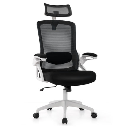 Ergonomic Office Chair – Adjustable Lumbar, Mesh, White
