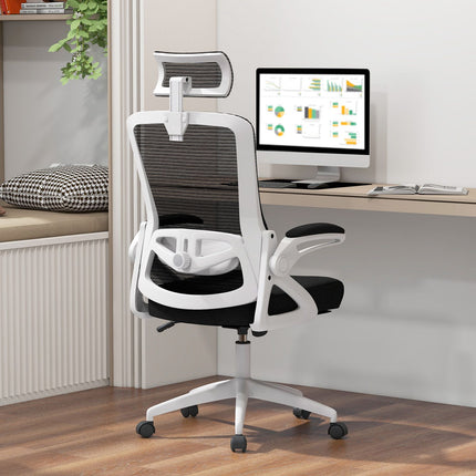 Ergonomic Office Chair – Adjustable Lumbar, Mesh, White
