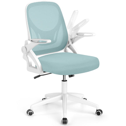 Ergonomic Office Chair, Blue – Foldable Arms, Rocking Function