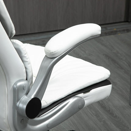 Ergonomic office chair, adjustable height & foldable armrests