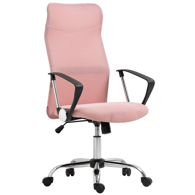 Ergonomic Office Chair, High Back, Pink, Mesh Fabric