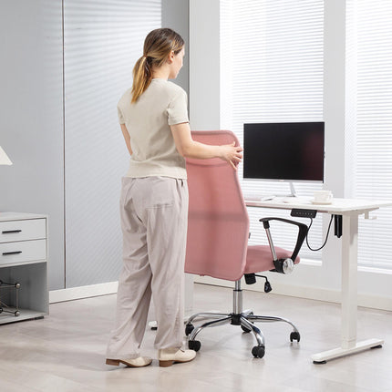Ergonomic Office Chair, High Back, Pink, Mesh Fabric