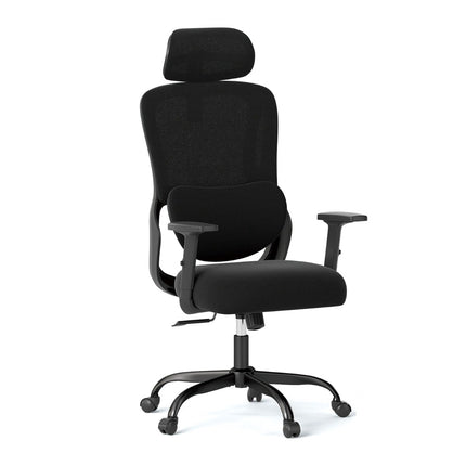 Ergonomic Office Chair with Adjustable Headrest & Lumbar Support