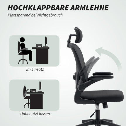 Ergonomic Office Chair with Adjustable Headrest and Lumbar Support