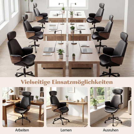 Ergonomic Office Chair with Adjustable Height & Armrests