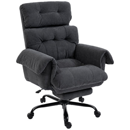 Ergonomic Office Chair with Adjustable Recline, Dark Grey