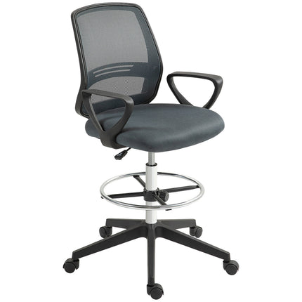 Ergonomic Office Chair with Armrests and Adjustable Footrest