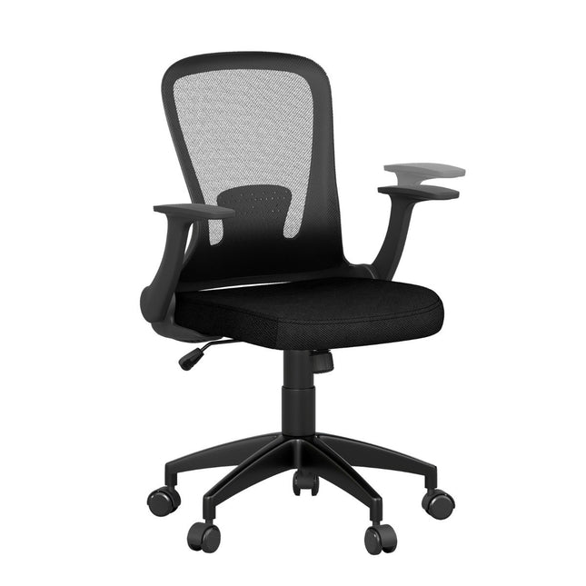 Ergonomic Office Chair with Flip-Up Arms & Lumbar Support