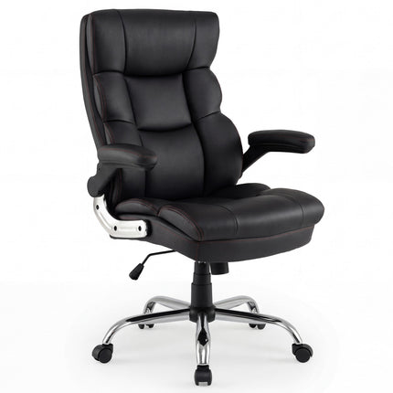 Ergonomic Office Chair with Foldable Armrests & Recline
