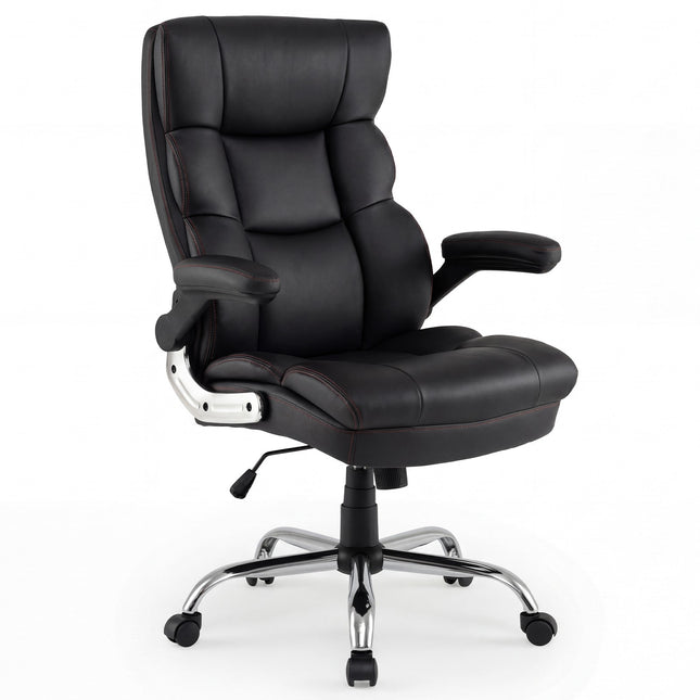 Ergonomic Office Chair with Foldable Armrests & Recline