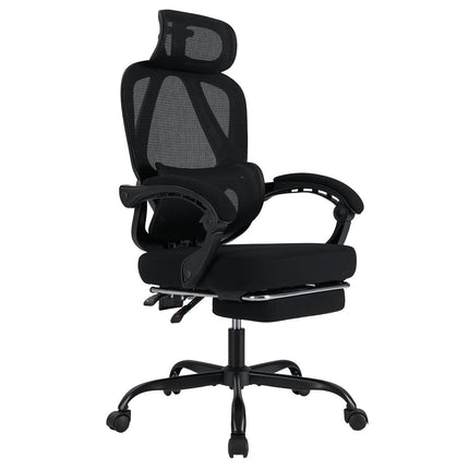 Ergonomic Office Chair with Footrest and Adjustable Backrest