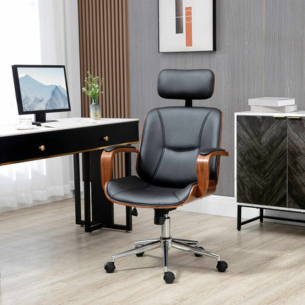 Ergonomic Office Chair with High Backrest, Black