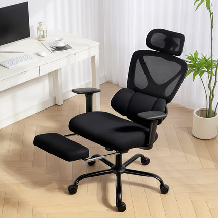 Ergonomic Office Chair with Mesh, Lumbar Support, Adjustable Headrest