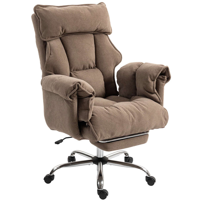 Ergonomic Office Chair with Reclining Backrest and Footrest