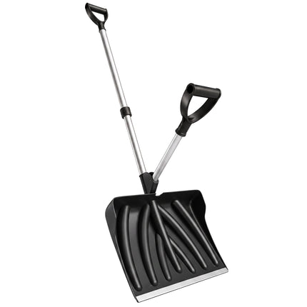 Ergonomic Snow Shovel with 45 cm Wide Plastic Blade