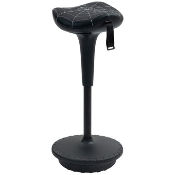 Ergonomic Standing Stool with Adjustable Height, Black