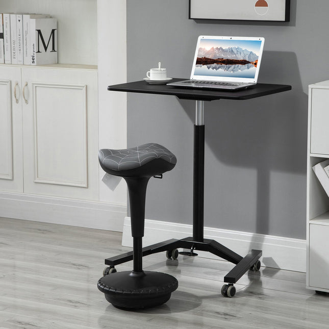 Ergonomische draaikruk, verstelbare hoogte 65,5-83,5 cm, grijs