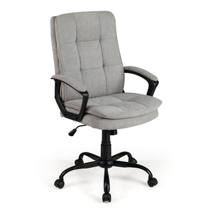 Ergonomic office chair with armrests & castors Height-adjustable swivel chair Computer chair