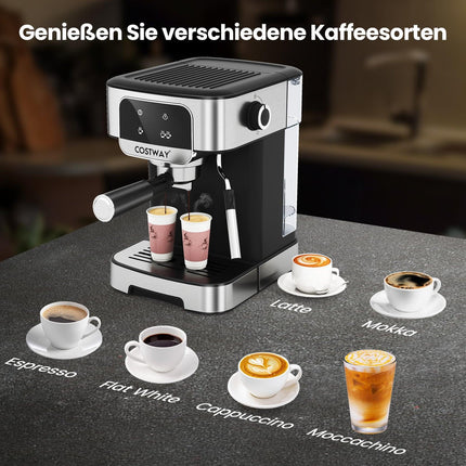 Espresso Machine 20 Bar, 1200W, Milk Frother, 1.8L Tank