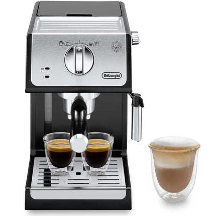 Espresso machine Manual ECP33.21.BK Active Line incl. milk frother