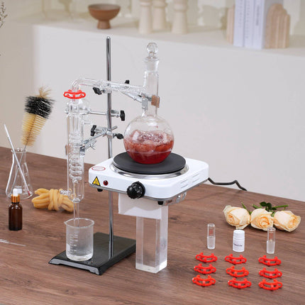 Essential Oil Distillation Kit, 500mL, 33-Piece, 1000W