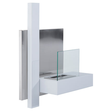 Bio-ethanol fireplace burner, 1.5L, stainless steel, wall mountable