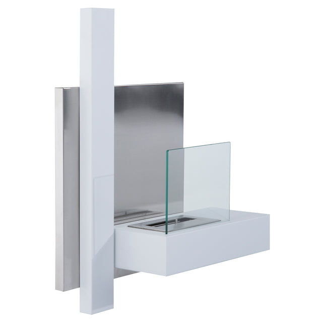 Bio-ethanol fireplace burner, 1.5L, stainless steel, wall mountable