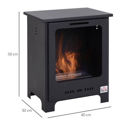 Fireplace with bioethanol - 0.9 l, 3 hours of burning, smoke-free