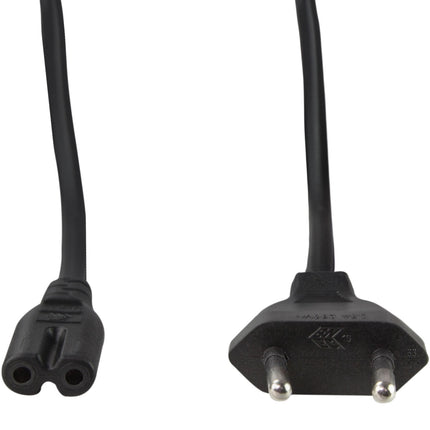 Euro Power Cable to C7, 5m, Black