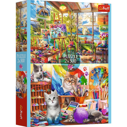 European Capitals Puzzle Set, 2 x 500 Pieces