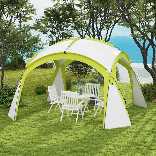 Water-repellent 3.5x3.5m garden shelter with sun protection