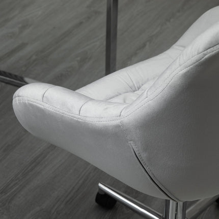 Executive Office Chair, adjustable height, gray polyester