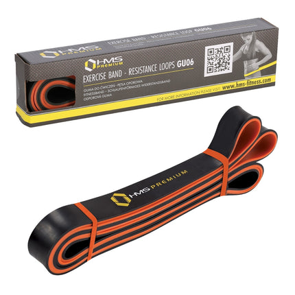 Exercise Band, Black-Orange, Resistance Training
