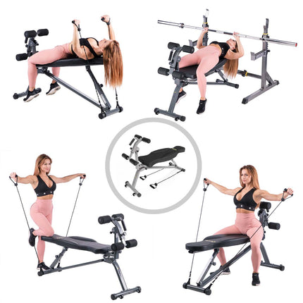 Exercise Bench, Adjustable, Foldable, Home Gym