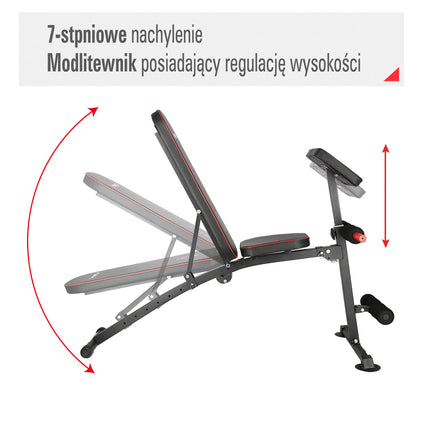 Exercise Bench, Adjustable Weight Lifting Bench